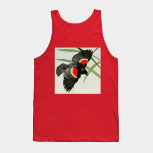 "Red-winged Blackbird" by Louis Agassiz Fuertes, 1919 Tank Top